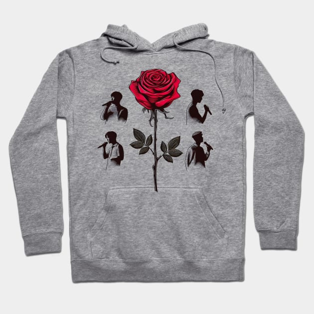 The Rose Kpop Hoodie by SimpliPrinter